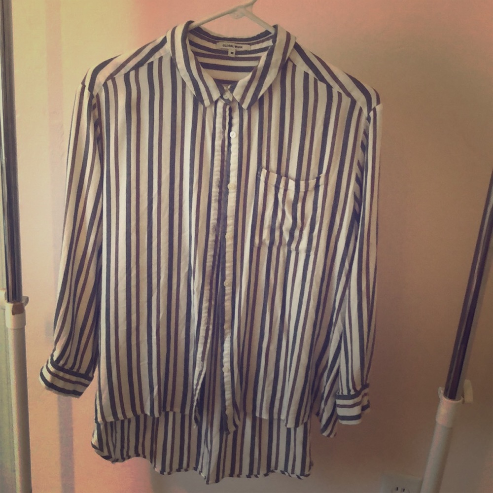 High low button up from Japan